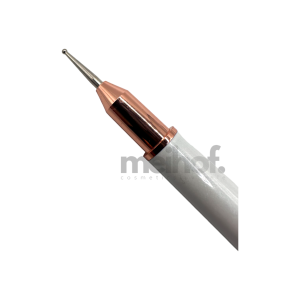 NAM24 Nailart Design Steinpicker weiß - Rosegold | 2in1 Dotting Tool + Wachsspitze